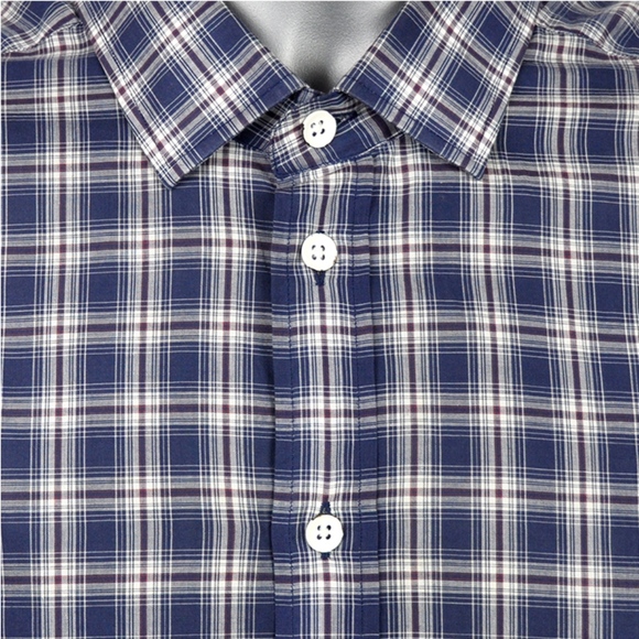 RAG & BONE Plaid Long Sleeve Shirt Men's Size 15.5 - Picture 7 of 7